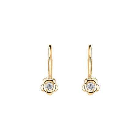 Diamond earrings Flowers