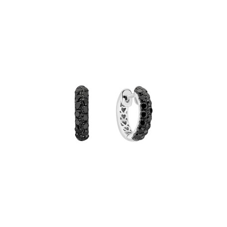 Earrings with black diamonds Inferno Dream