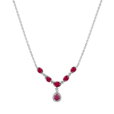 Diamond necklace with Ruby Luxury Euphoria