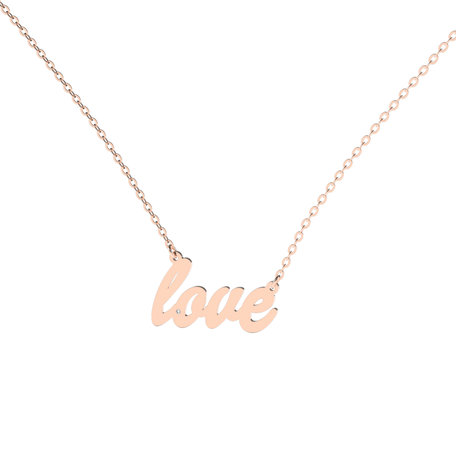 Diamond necklace Love