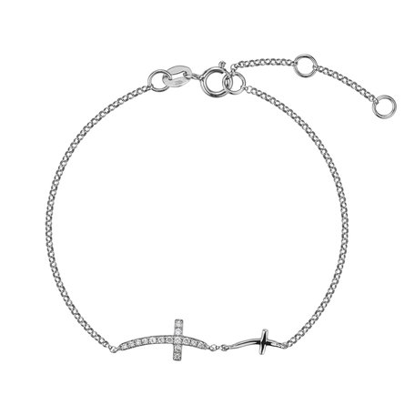 Diamond bracelet Cross of Shadows