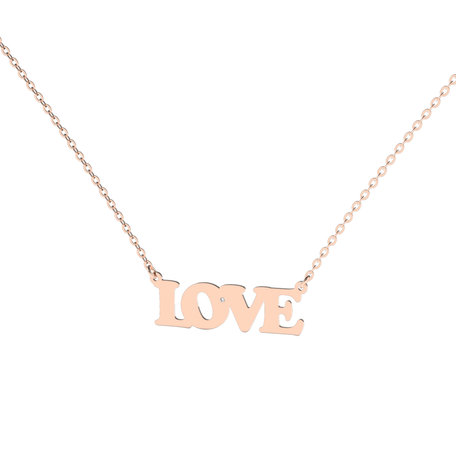 Diamond necklace Love