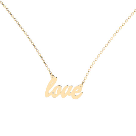 Diamond necklace Love