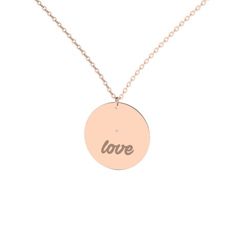 Diamond necklace Oval Love