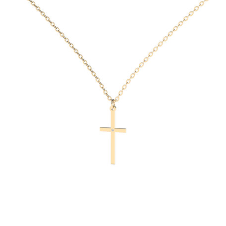 Diamond necklace Cross