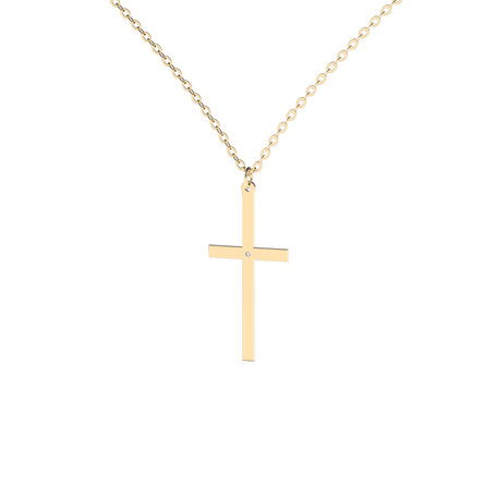 Diamond necklace Cross