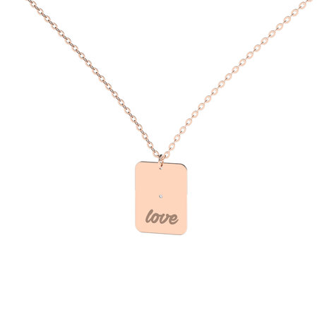 Diamond necklace Love