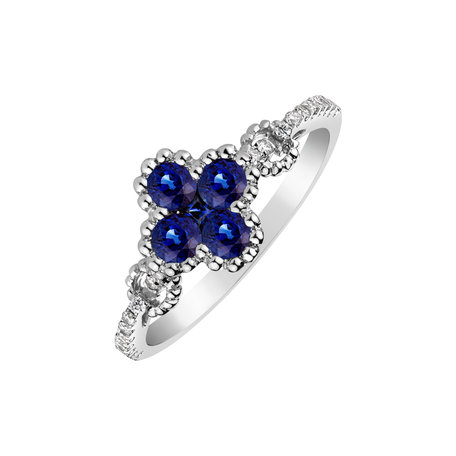 Diamond ring with Sapphire Sapphire Wish