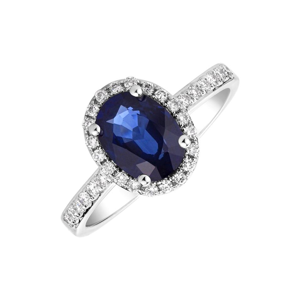 Diamond ring with Sapphire Princess Desperation