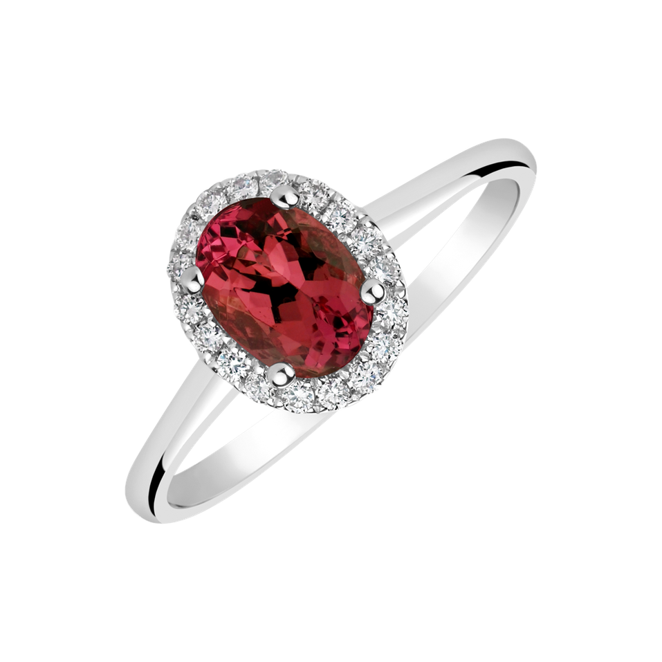 Diamond ring with Ruby Princess Wish