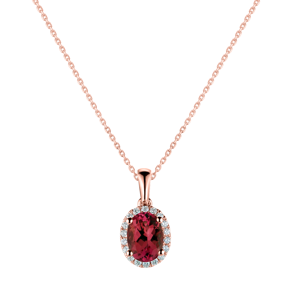 Diamond pendant with Ruby Princess Essence