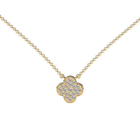 Diamond necklace Lucky Clover