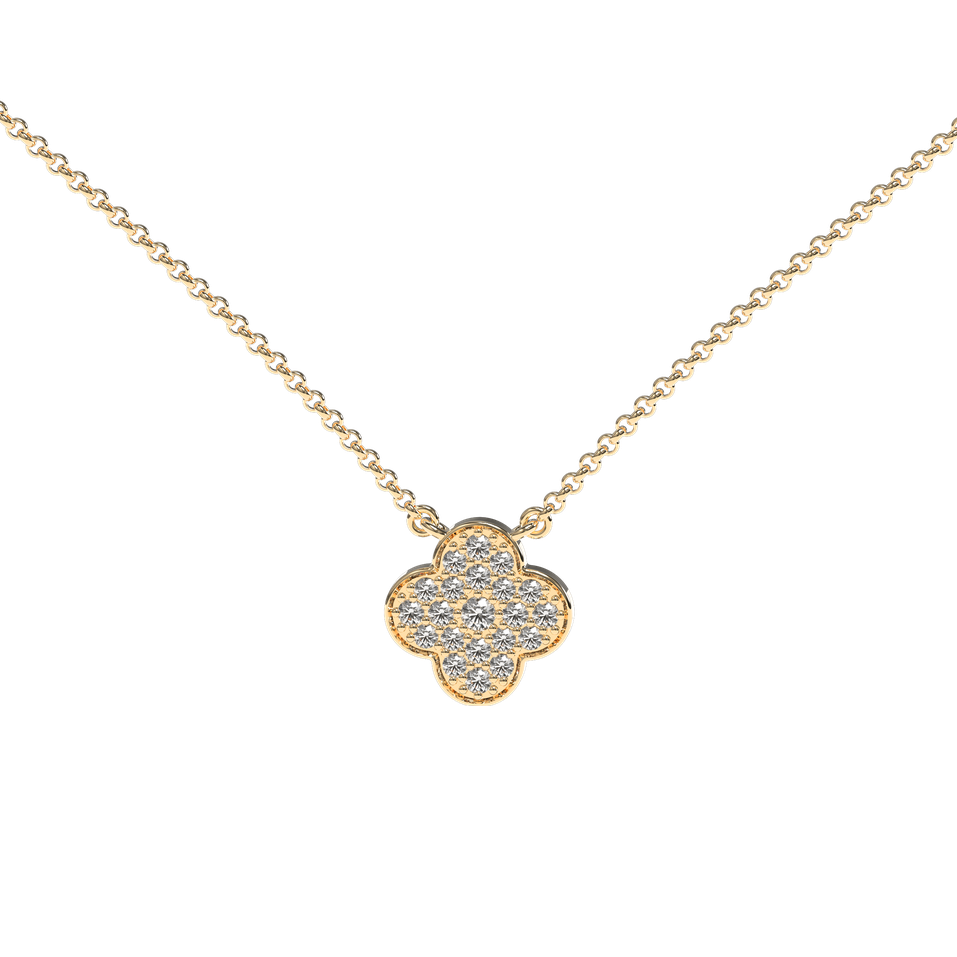 Diamond necklace Lucky Clover