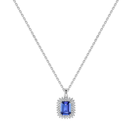 Diamond pendant with Tanzanite Virgin Goddess