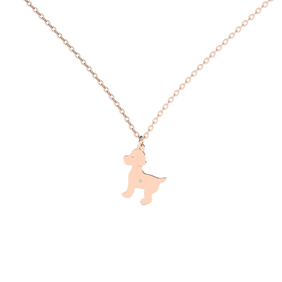 Diamond necklace Puppy