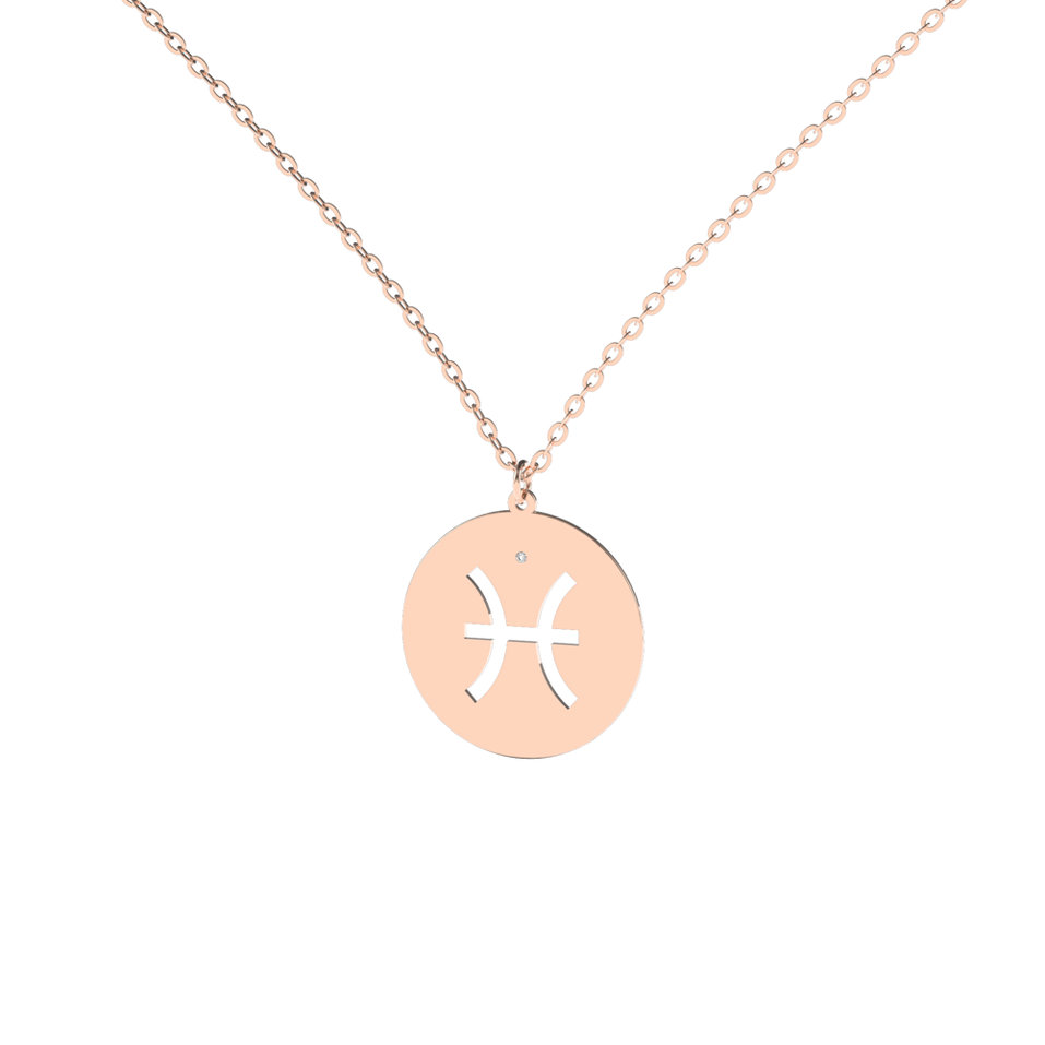 Diamond necklace Pisces