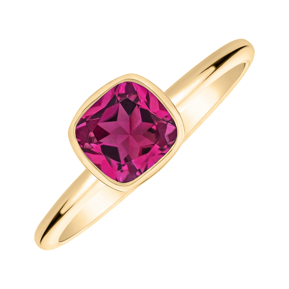 Ring with Topaz Pink Bonbon