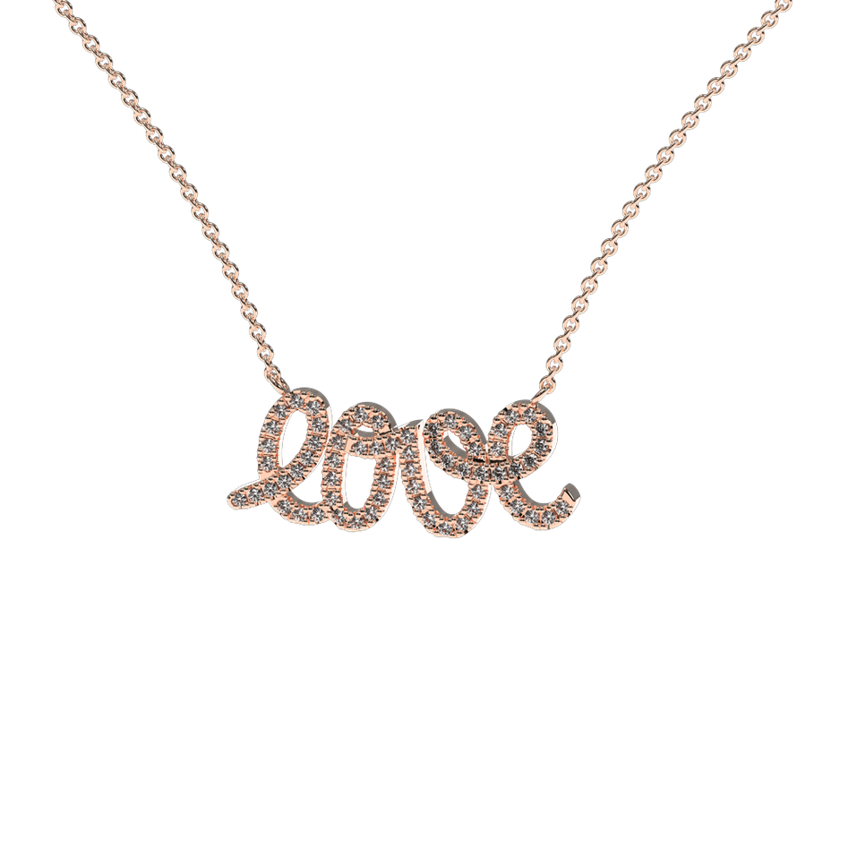 Diamond necklace Glittering Love