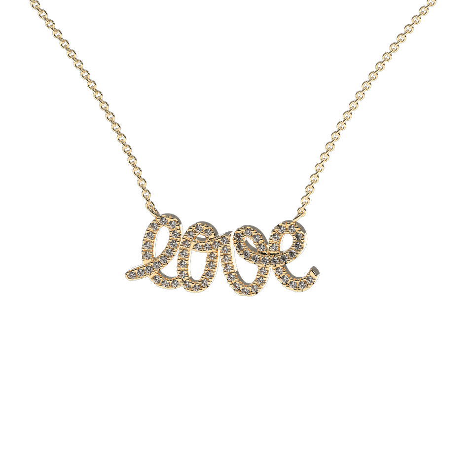 Diamond necklace Glittering Love