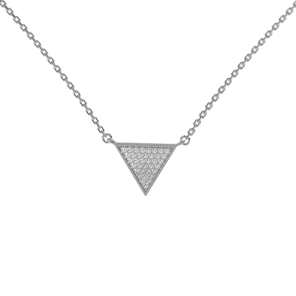 Diamond necklace Sparkling Triangle