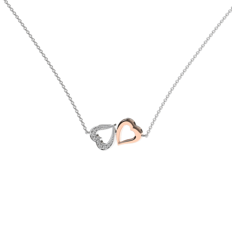 Diamond necklace Lovely Heart