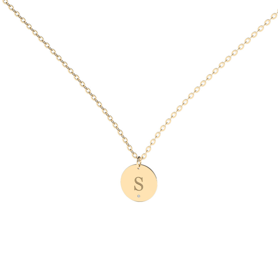 Diamond necklace Little Coins S