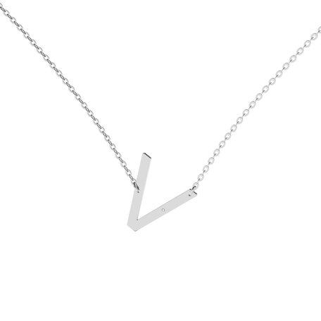 Diamond necklace Big Line V