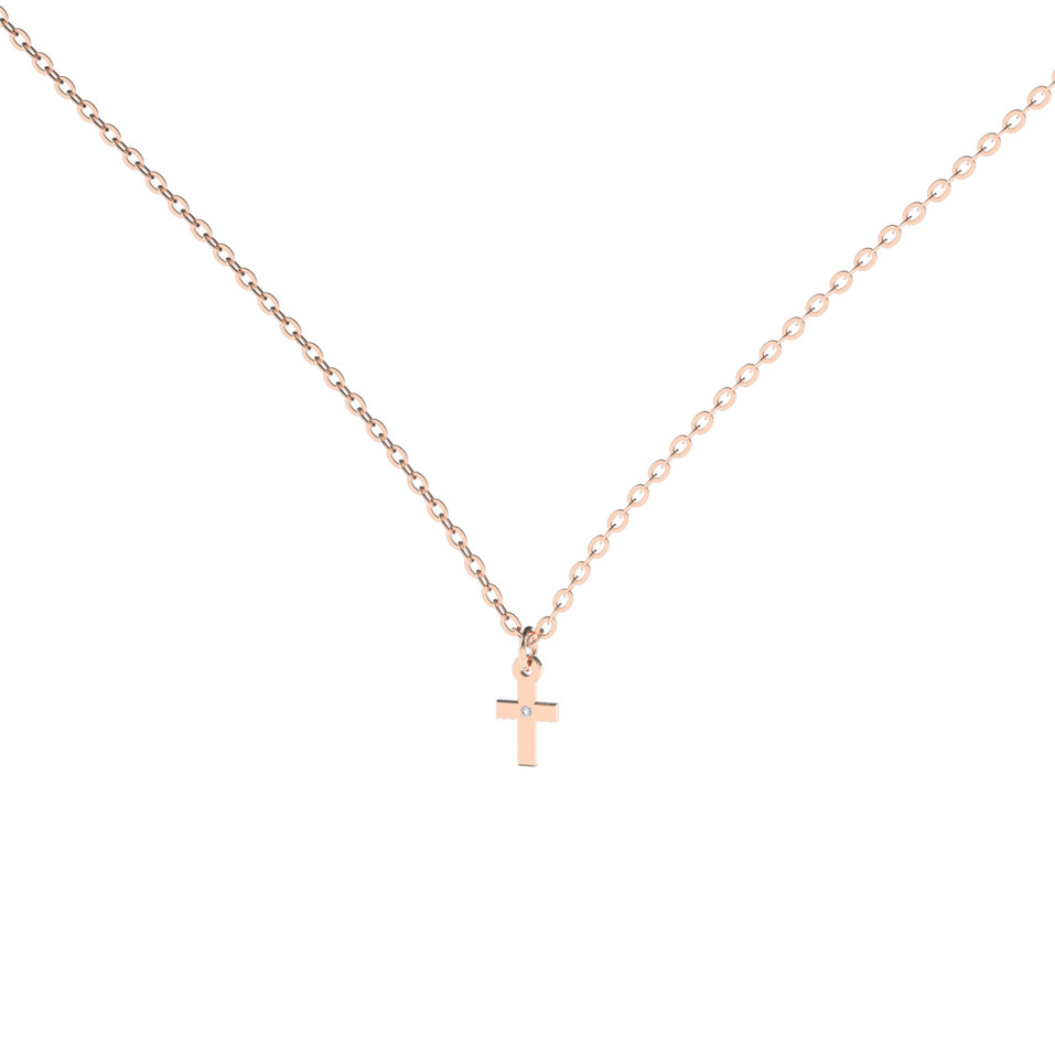 Diamond necklace Cross