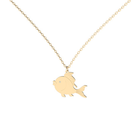 Diamond necklace Goldfish