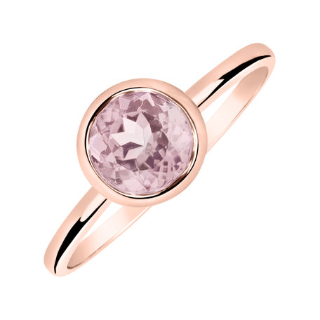 Ring with Rose Quartz Bonbon