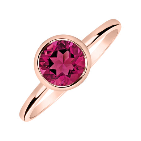 Ring with Topaz Pink Bonbon