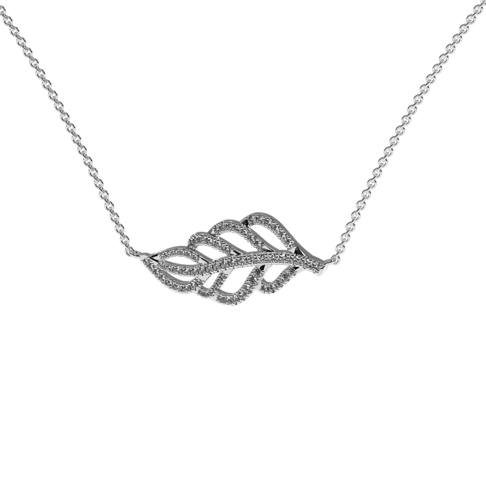 Diamond necklace Diamond Leaf