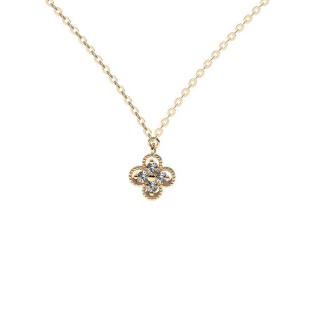 Diamond necklace Lucky Clover