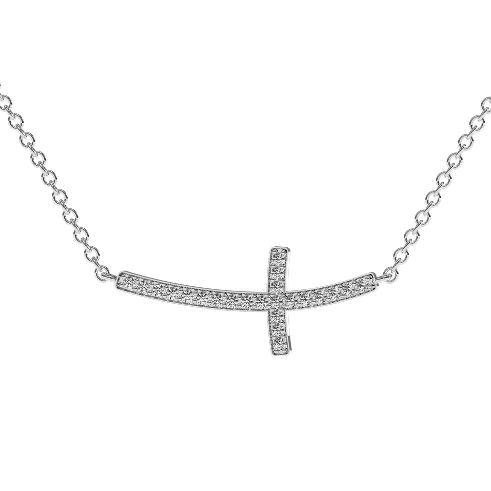 Diamond necklace Cross