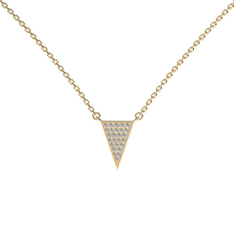 Diamond necklace Shiny Triangle