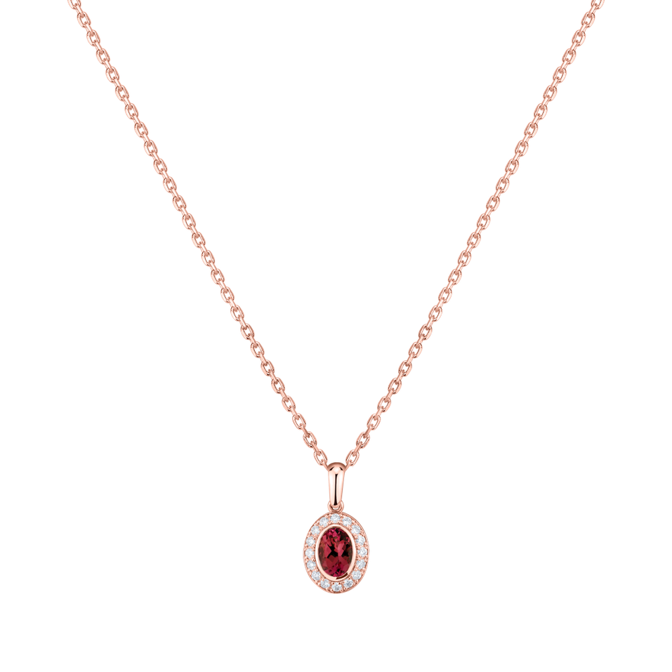 Diamond pendant with Ruby Lovely Amulet