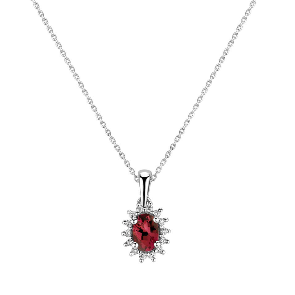 Diamond pendant with Ruby Princess Sparkle