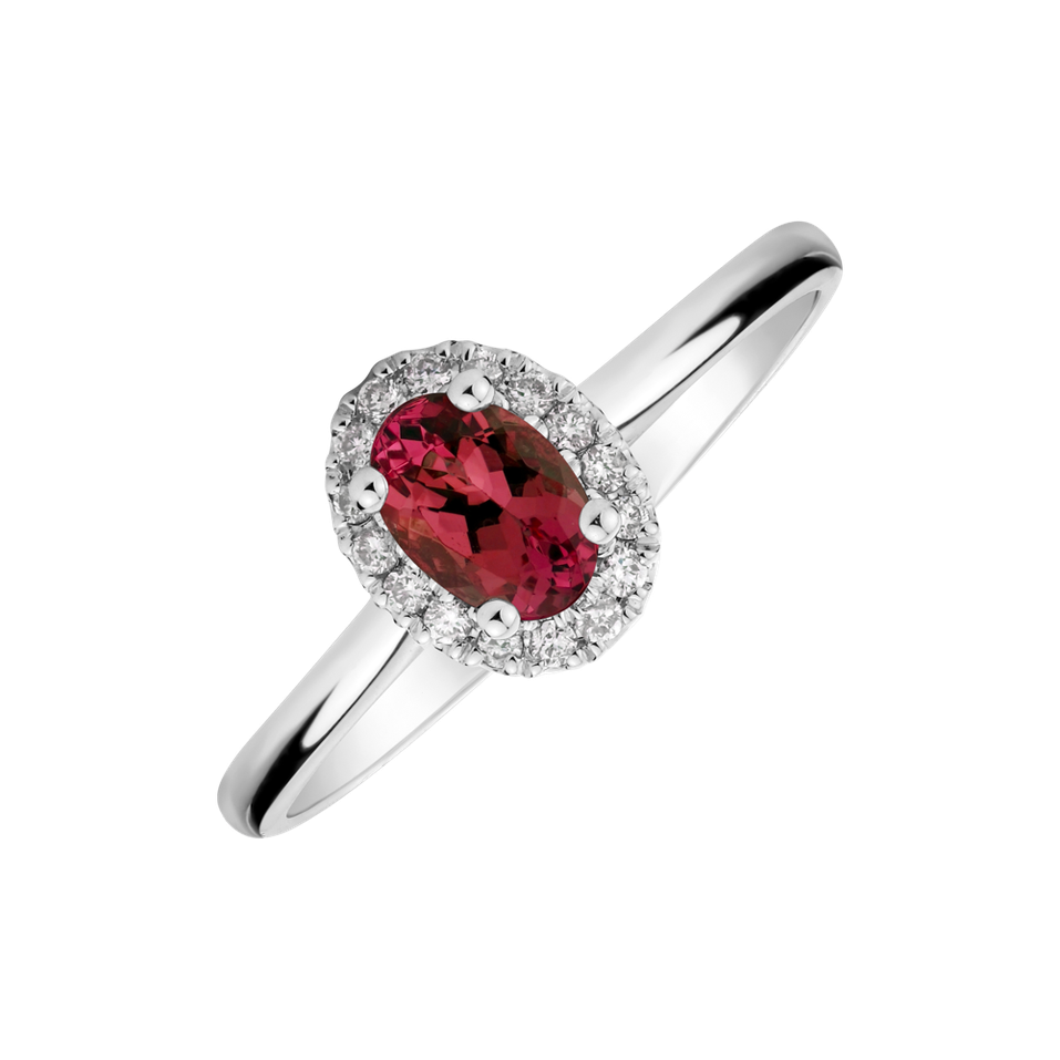 Diamond ring with Ruby Princess Wish