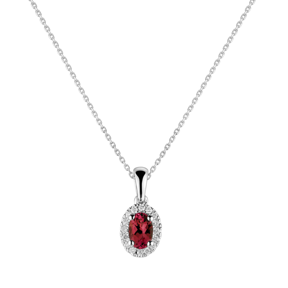 Diamond pendant with Ruby Princess Essence