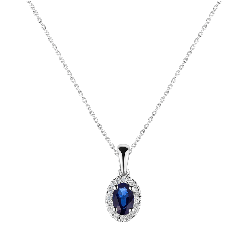 Diamond pendant with Sapphire Princess Essence