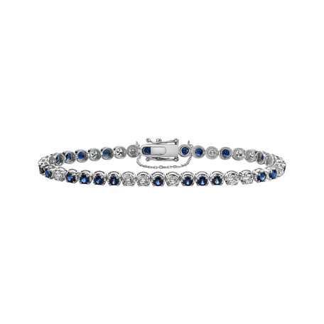 Diamond bracelet with Sapphire Gem Euphoria