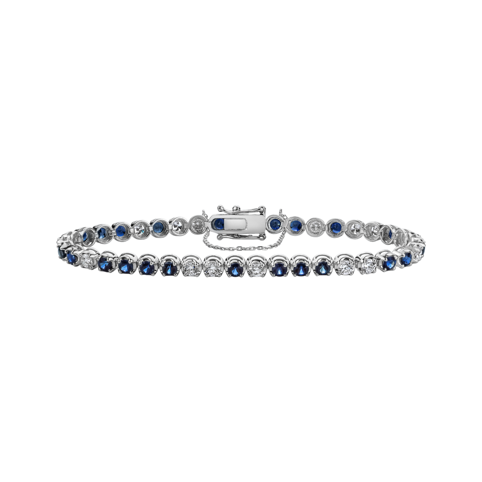 Diamond bracelet with Sapphire Gem Euphoria