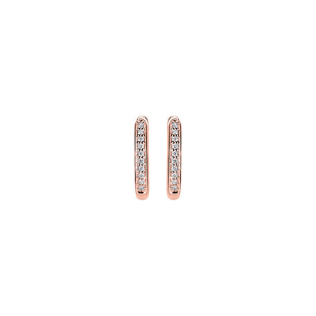 Diamond earrings Midnight Loop