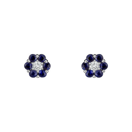 Diamond earrings and Sapphire Eternal Brilliance