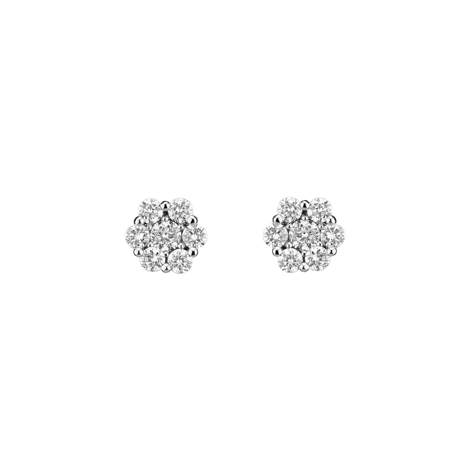 Diamond earrings Shiny Flower