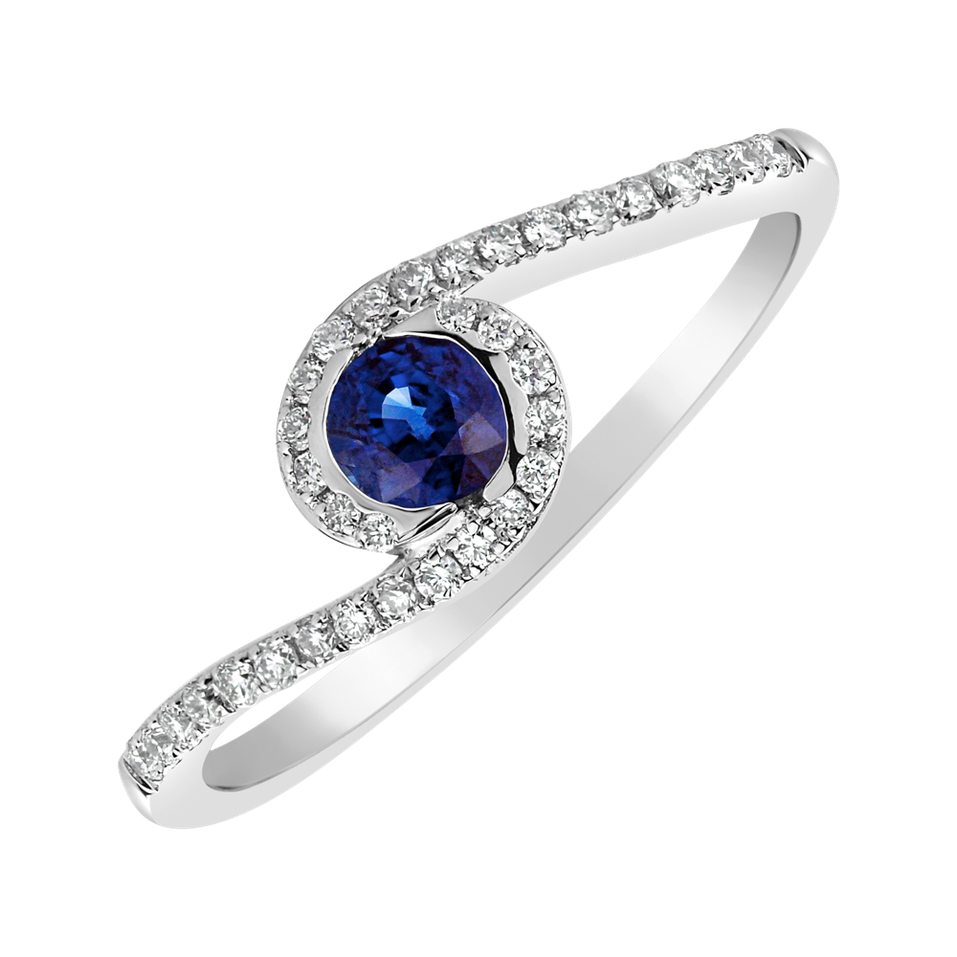 Diamond ring with Sapphire Sapphire Galaxy