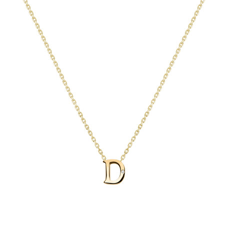 Diamond necklace Flat Line D