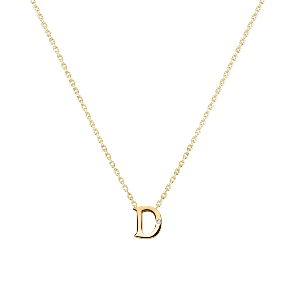 Diamond necklace Flat Line D