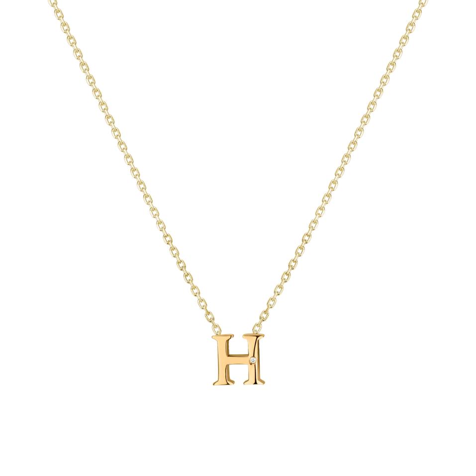 Diamond necklace Flat Line H