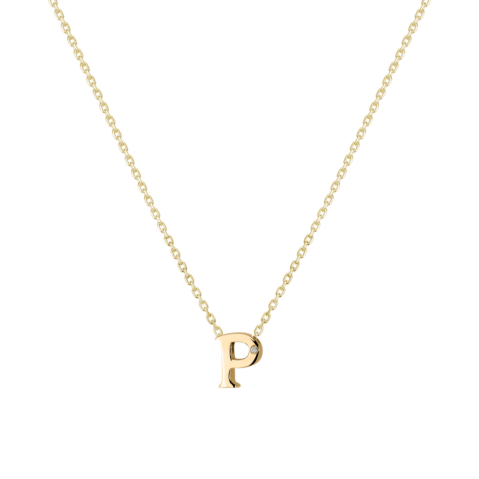 Diamond necklace Flat Line P